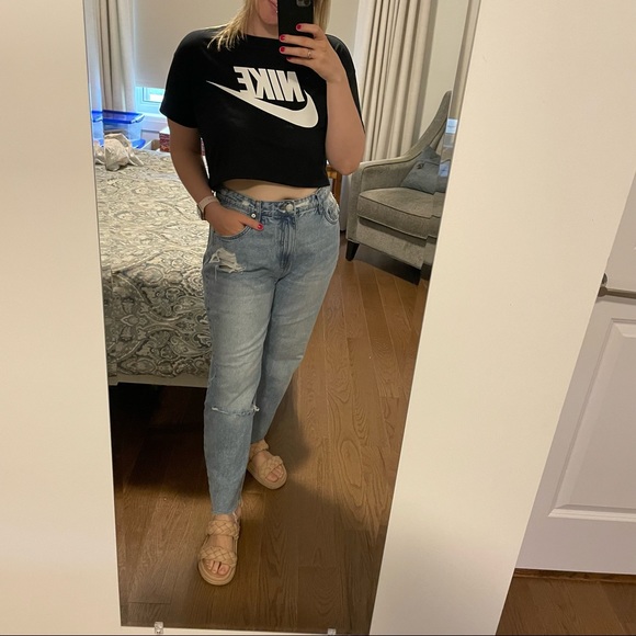 Areopostale Mom Jeans Distressed Frayed - US14 - Picture 3 of 12